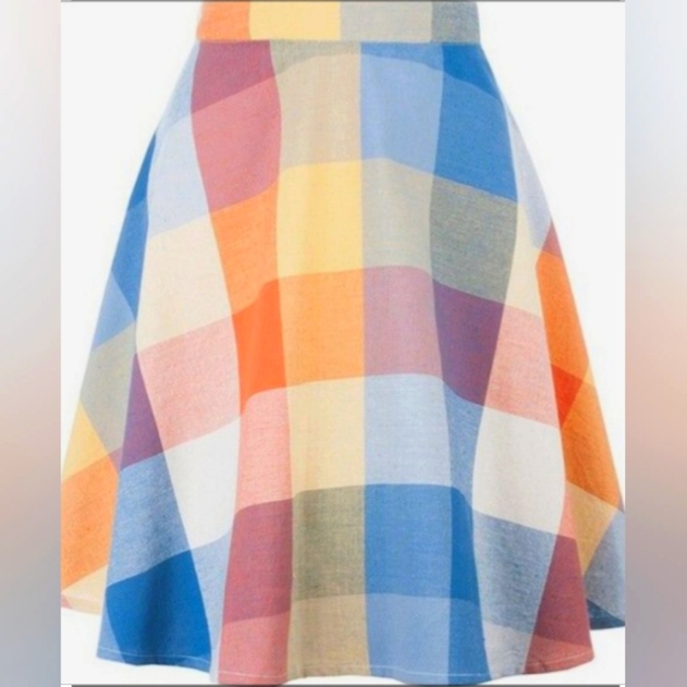 Mata Traders Rainbow Plaid Skirt 🌈
